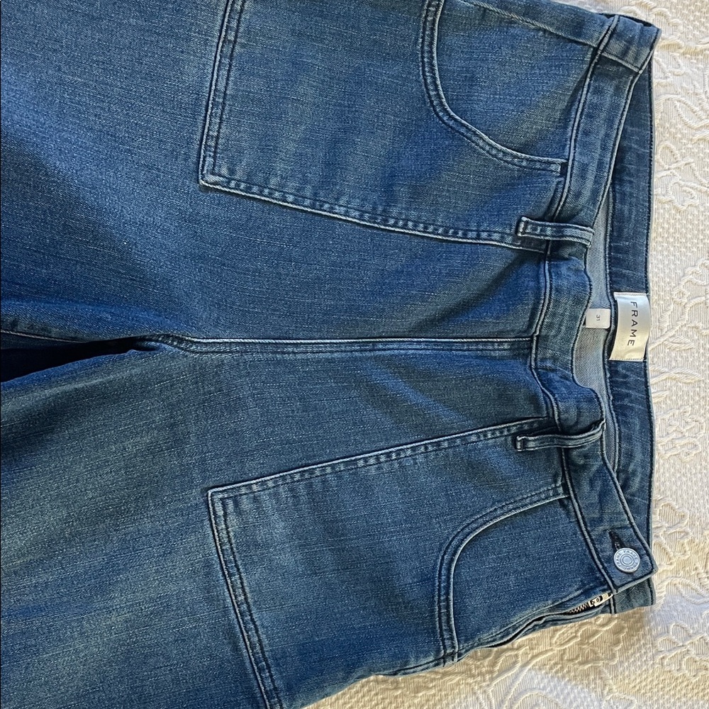 Frame Denim Blue Flare & Wide Leg Jeans - Picture 3 of 4